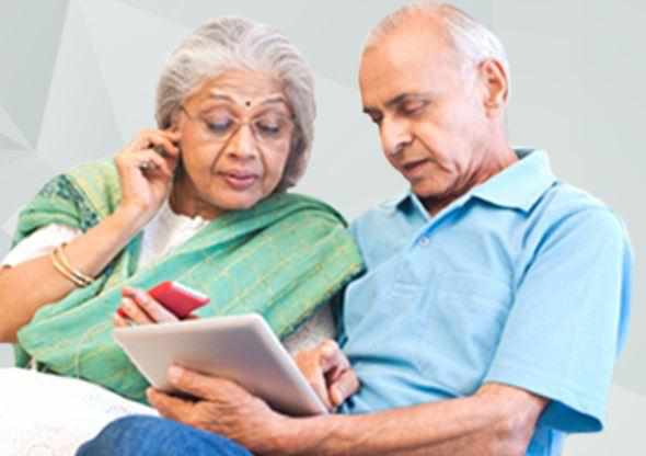 Elderly couple researching how safe it is to take deer antler velvet to improve their joint health and immunity
