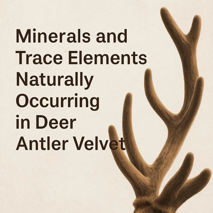 Minerals and Trace Elements Naturally Occurring in Deer Antler Velvet