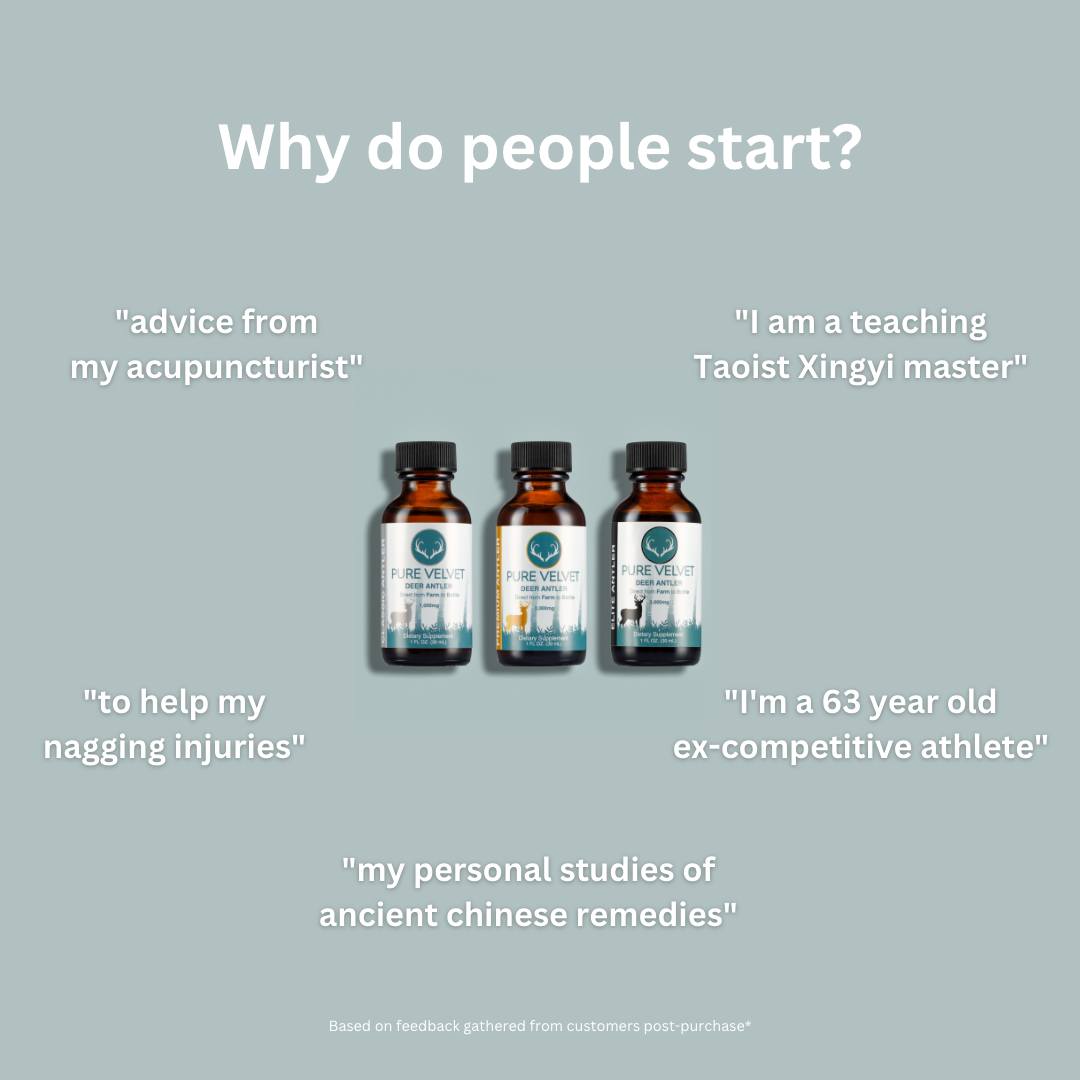 Learn why people start taking pure velvet's deer antler velvet extract to elevate their fitness goals and wellness