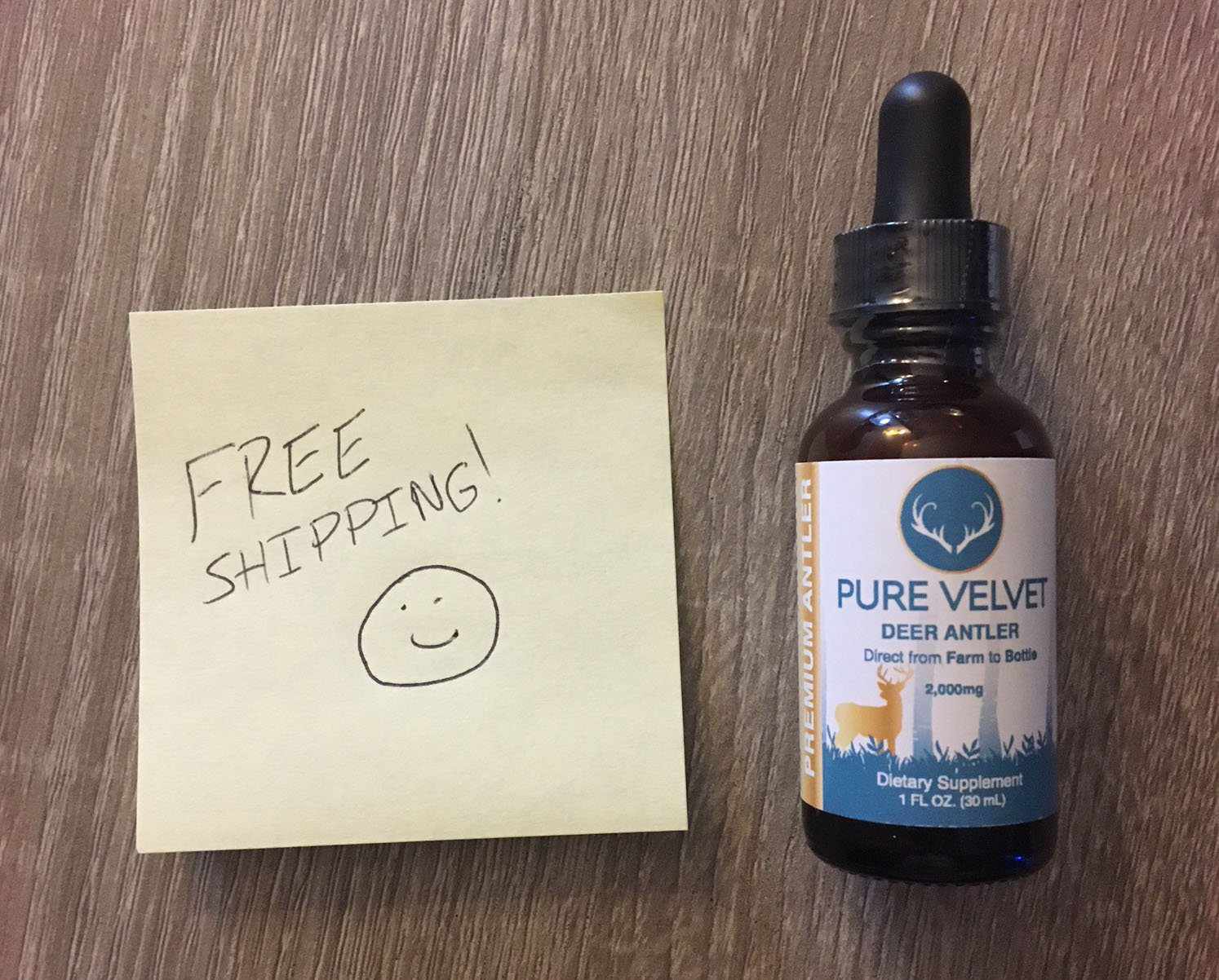 Get Pure Velvet's Deer Antler Velvet Supplements with free shipping