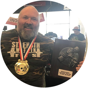 John Courtenay, APA Master's division Bench Press Record