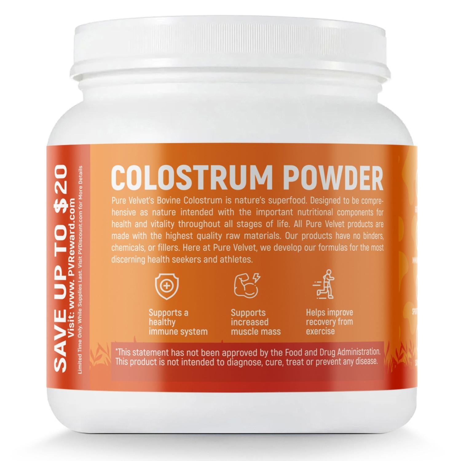 Bovine Colostrum Powder for Adults - Colostrum for Humans – Pure Velvet ...