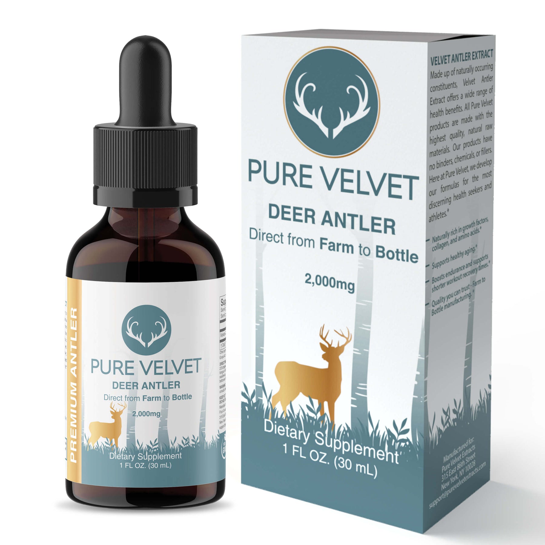 PureVelvet - Premium Deer Antler Velvet